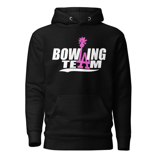 Bowling Team LA Hoodie - Pink